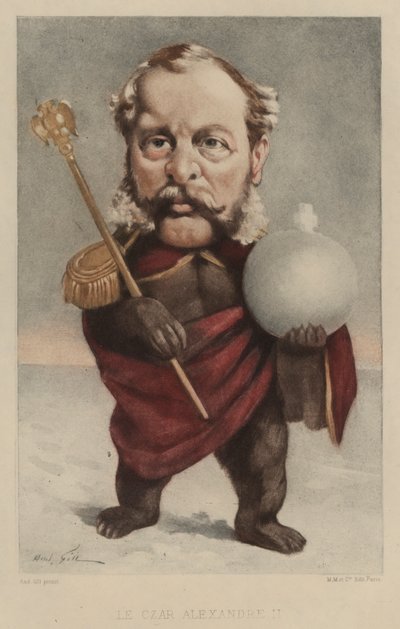 Zar Alejandro II de Rusia de Andre Gill